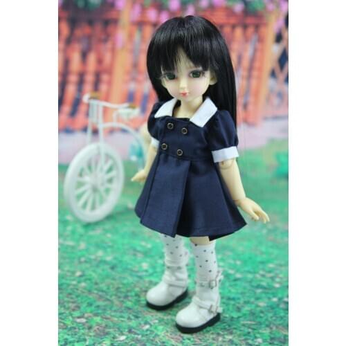 [wamami] 600# Dark Blue Dress/Coat/Clothes 1/4 MSD 1/6 SD DZ AOD LUTS BJD Dollfie