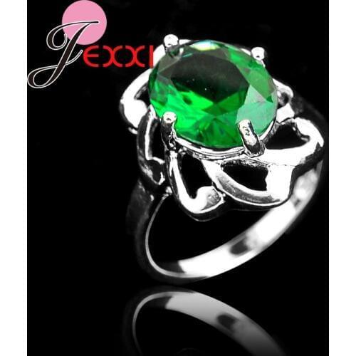 Retro Styles Women Girls Finger Band Rings Paved Round Crystals For Engagement Party 925 Sterling Silver Vintage Jewelry