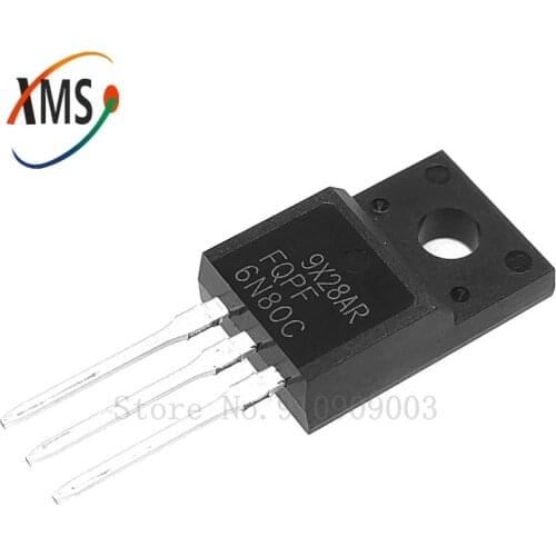 10PCS FQPF6N80C TO-220 6N80C 6N80 TO220 FQPF6N80 TO-220F new MOS FET transistor