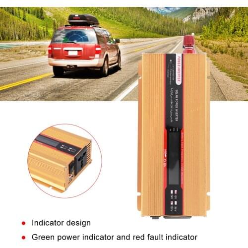 6000W DC 12V To AC 110/220V Portable Car Power Inverter Charger Converter Adapter Universal USB Socket Auto Accessories