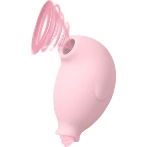 8 Frequency 3 Speed Sucking Tongue Licking Integrated Vibrating Egg Vibrator Fidget Sex Toy For Women Masturbation Adult Games