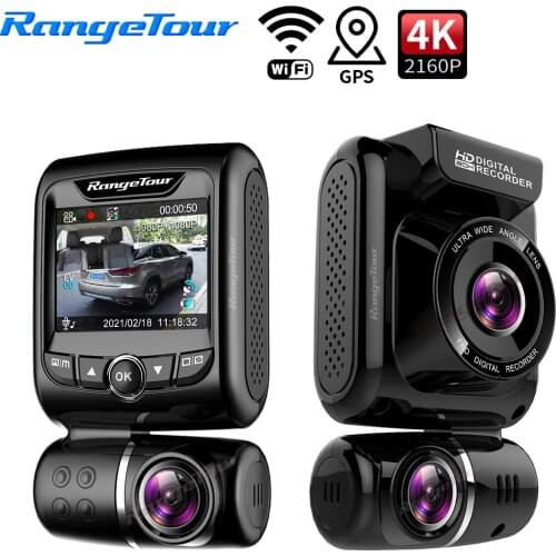 Range Tour 4K Car DVR 2880*2160P D20 WiFi GPS ADAS Dash Camera Car Cam Recorder Inside and Outside Both 1080P