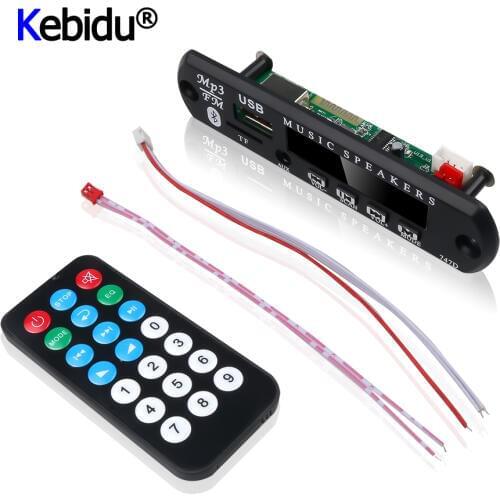 Wireless Bluetooth MP3 Player Audio Module DIY Decoder Board USB TF FM Radio 5V 12V MP3 Module Build In Car For Speaker Car Kit