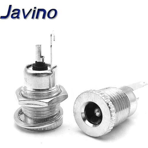 DC099 5.5 mm x 2.1mm DC Power Jack Socket Female Panel Mount Connector metal 5.5*2.1 5.5*2.5