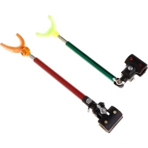 Fishing Rod Holder Night Luminous Back Hanging Support Full Metal Rack Anti Fall Retractable Stretch Portable Tackle