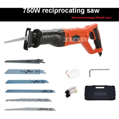 DW-11516 Multifunctional Woodworking Saw Portable Reciprocating Saw Wood Cutting Saw Electric Wood/Metal Saws 220V 750W 2700rpm