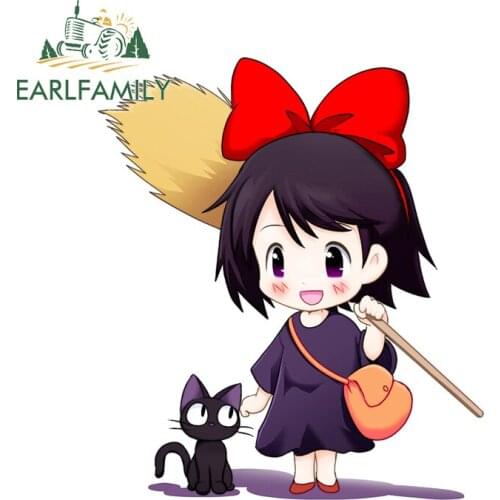 EARLFAMILY 13cm x 11.7cm for Kiki Funny Car Decal DIY Motorcycle Stickers Graffiti Sticker Waterproof Motorcycle Decoration