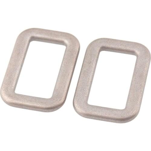 Square buckle Inner16mm Handbag Bag Purse Strap Belt Web Rectangle Square Loop D Ring Buckle Clasp Leather Craft Repair DIY