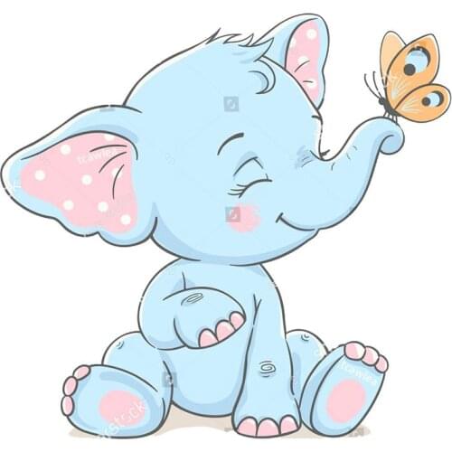 Butterfly Blue Baby Elephant Metal Cutting Dies Animals Doll Stencil For DIY Craft Scrapbooking Cards Decorative