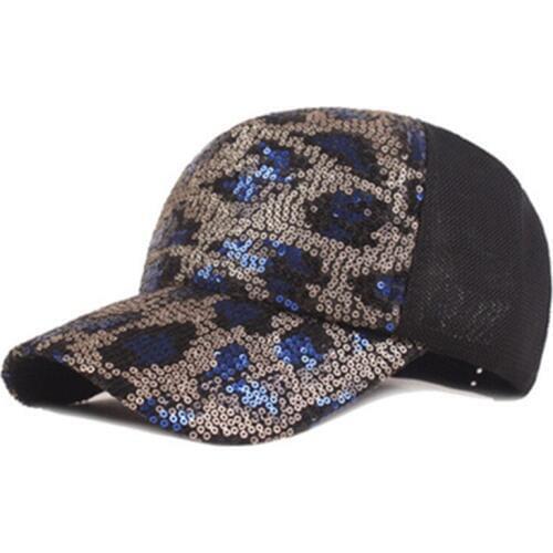 XdanqinX Mens Jungle Camouflage Fishing Cap Womens Leopard Breathable Baseball Cap Adjustable Size Summer Mesh Hat Sports Caps