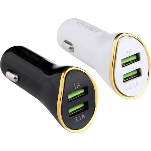 New 2.1A USB smart phone car charger for iPhonex/ 6/ 6s/ 7/ 7s/6p/7p/8p Samsung note Huawei pro universal car charge