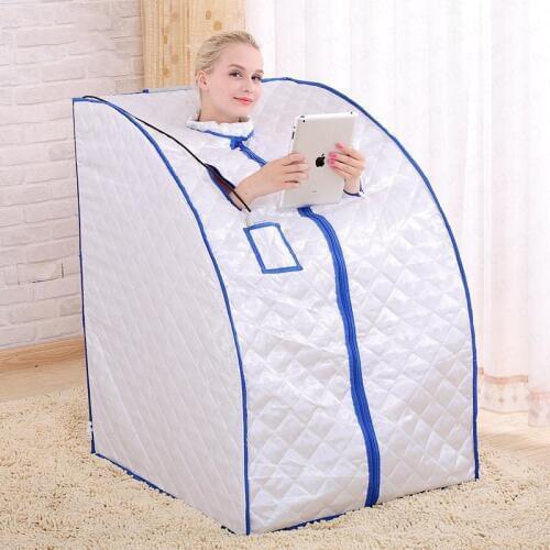 21%far Infrared Dry Sweat Steamer Steaming Room Home Folding Full Moon Wicking Sauna Room Shower Box Sweating Bin
