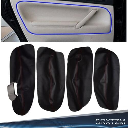 Car Door Armrest Panel Microfiber Leather Protective Cover Interior Trim For Volkswagen Passat B5 1998-2006