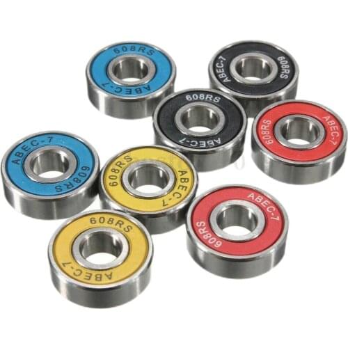 20PC ABEC-7 608 2RS Skate Bearings