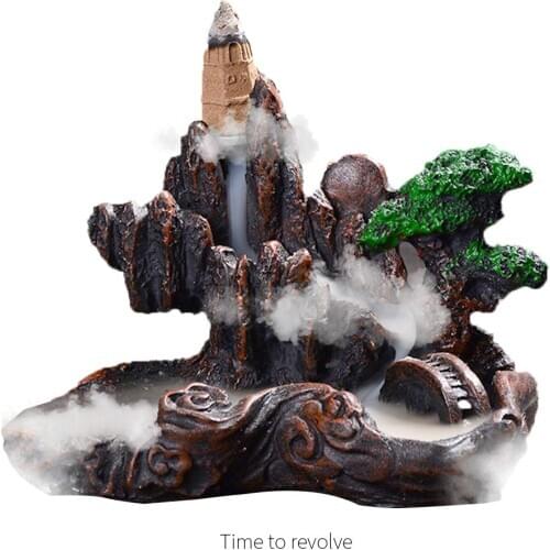 Incense Supply Furnishings Supply Resin Incense Burner Practical Decorative Moutain Designed Ceramic