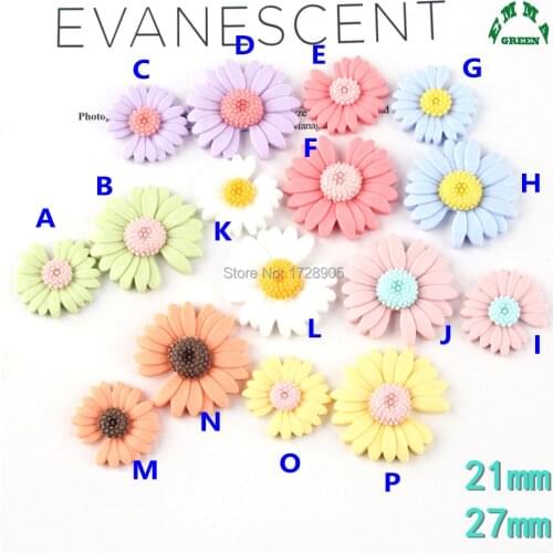 Daises Charms lovely Resin Charms for Slime 10pcs Flatback Cabochons for Kids Daisy Flower Charms DIY scrapbooking Charms