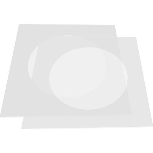 2pcs Clear Acrylic Place Mat for Weddings or Parties, Square Acrylic Cocktail Napkins Holders DIY Wedding Event Decorations