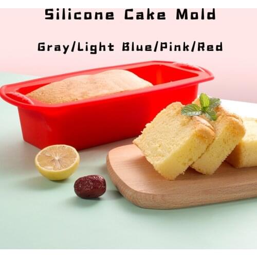 Silicone Layered Cake Mold Shape Rectangular Silicone Bread Pan Toast Bread Mold Cake Tray Mould Non-stick Baking Tools