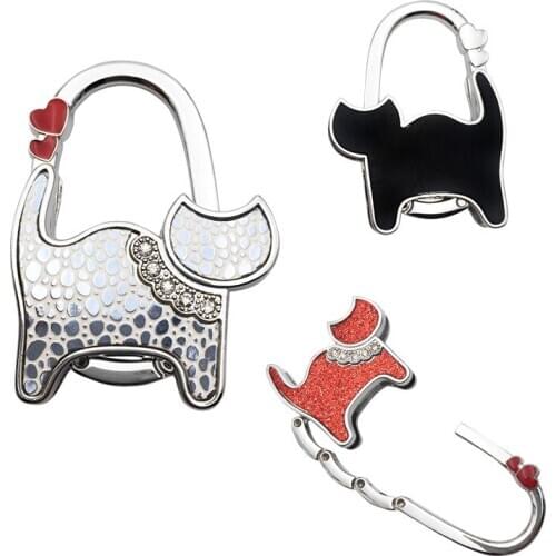 Portable Bag Hook Foldable Table Bag Hanger Purse Bag Hook Outdoor Handbag Holder Crystal Decoration Creative Tools For Home