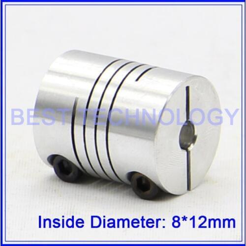8mm to 12mm Flexible Shaft Coupling Clamp CNC Starter Shaft Coupler Connector Diameter 30mm Length 35mm