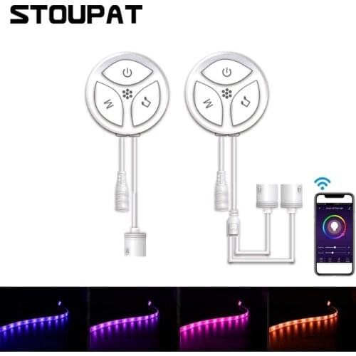 Tuya Smart Life APP Wireless WiFi RGB Controller for DC5-24V Flexible LED Strip Light Music Voice Control Brightness Adjustable