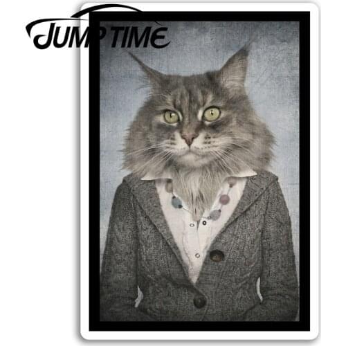 Jump Time for Cat Woman Vinyl Stickers Funny Joke Animal Cool Sticker Laptop Car Decal Window Wiper Trunk Car Styling