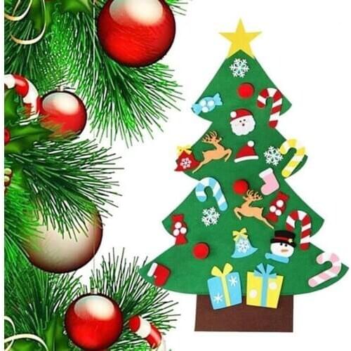 Felt childrens Christmas Tree Educational Toys DIY Christmas Atmosphere Artificial Pendant Decoration For Home