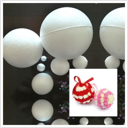 1/2/4/5/6/7/8/9/10/12/15/18/20cm white Modelling foam balls Polystyrene Styrofoam balls Christmas craft balls