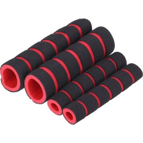 4 in 1 Motorcycle Foam Nonslip Handlebar Hand Grips Cover Set Gloves 4 Colors