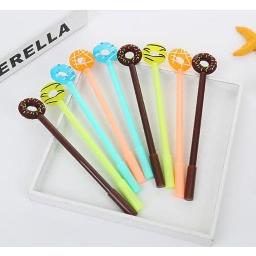 50 Pcs Jonvon Satone Cute Pen Sweet Candy Ring Neutral Pen Plastic for Writing Pens Wholesale Stationery Kawaii School Supplies