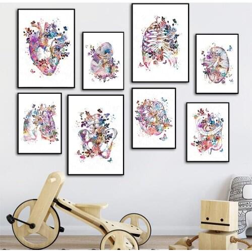 5d DIY Brain Heart Lung Anatomy Diamond Embroidery Anatomical Organ Human Anatomy Diamond Painting Mosaic Doctors Gift Decor