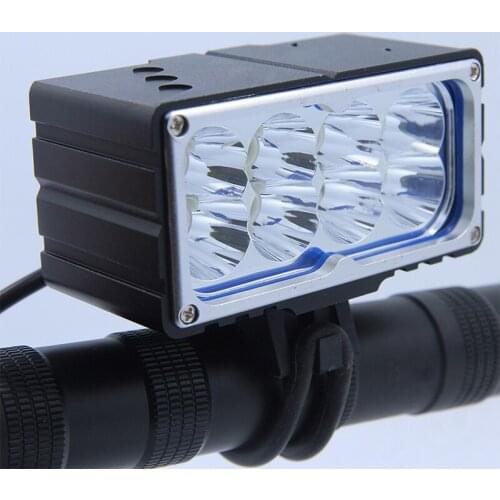 8xT6 LED Lighting Bicycle Accessories Front Light 18650mAh Battery Pack 8 X XM-L2 (u2) LED Bicycle Light LED Flashlight 9600LM