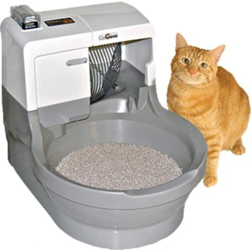 Automatic Cat Litter Box Smart Self Washing Self Flushing Cat Tray Toilet Litter Bedpan Enclosed Inteligent Luxury Pet Washroom