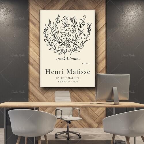 Henri Matisse Le Buisson Poster, Matisse Art Print, Matisse the cut outs, Le Buisson, Matisse art Poster, Henri Matisse Exhibiti