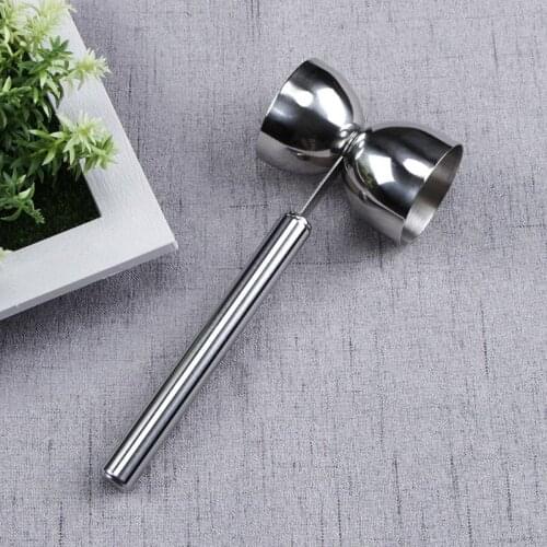 Stainless Steel Double Jigger Measure Cup Long Handle for Cocktail Bartender Bar Party Accessories wholesales