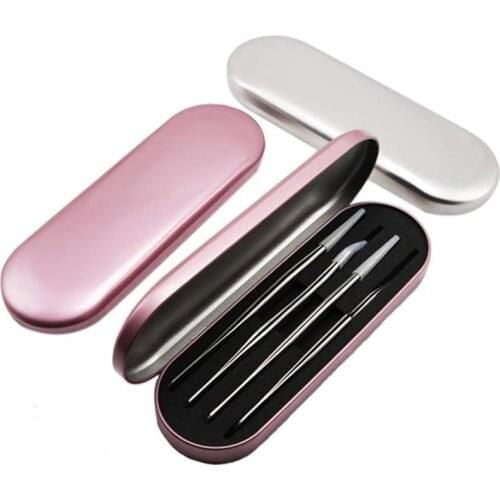 Tweezers Storage Box Eyelash Extension Tweezers Organizer Eyelash Holder 4 Slots Eyeliner Pencil lash tweezers case Makeup Bag