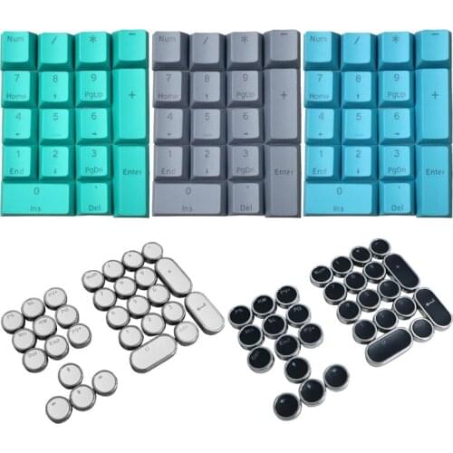 Mechanical Keyboard Keycaps 17 Keys Numeric Area Keys OEM Profile Compatible With Cherry MX Kailh Gateron Switches