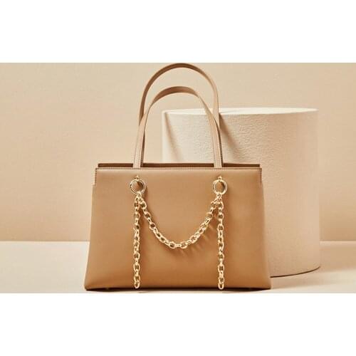 OUSSON 2021 Women Fashion Travel Work Large Capacity Shoulder Bag Ladies Soft Leather Tote Bag