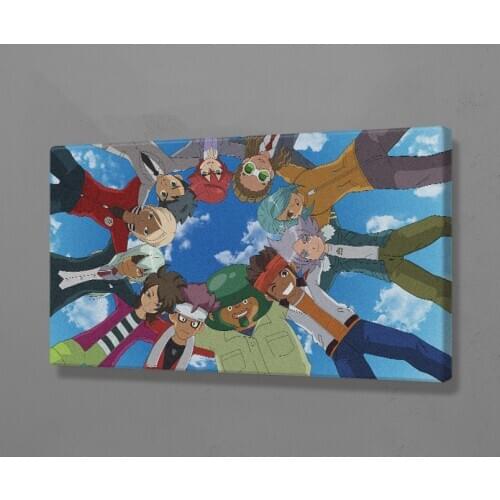 Inazuma Eleven Poster Wall Art Decoration prints Framed Wooden Frame Canvas for Dorm living room Home bedroom decor Painting