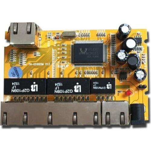 OEM/ODM PCBA Industrial switch modulee5 Port 10/100/1000M unmanaged network ethernet switch ethernet hub managed poe switch