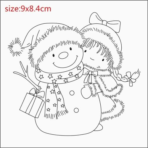 Rubber Silicone Clear Stamps For Scrapbooking Tampons Transparents Seal Background Stamp Card Making Diy Girl