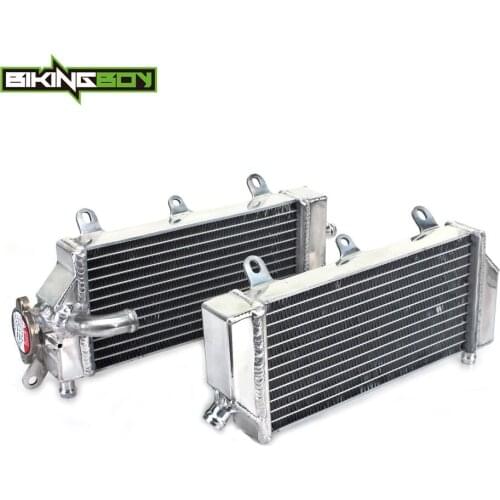 BIKINGBOY Engine Radiator Cooling YZ250F 14 15 16 17 18 YZ450F 2014-2017 YZF YZ-F Water Cooler Aluminium Alloy Core Polished