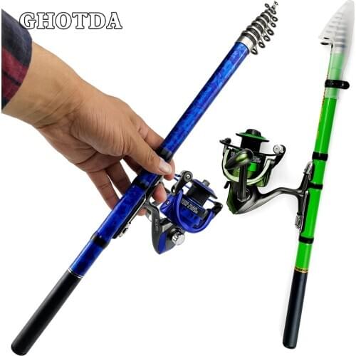Spinning Fishing Rod with Spinning Reel Ultralight Travel Boat Rock Rod Fishing Rod Combo Pesca