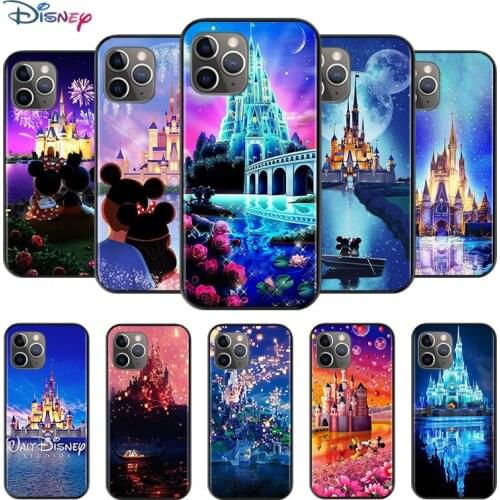 Disney Cartoon Disneyland Park Castle For Apple iPhone 12 11 XS Pro Max Mini XR X 8 7 6 6S Plus 5 SE TPU Silicone Phone Case