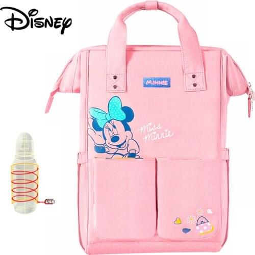 Disney Diaper Mummy Bag Multifunctional Backpack Double Pocket Maternity USB Insulation Bags Travel Baby Girl Care Pram 2020 New