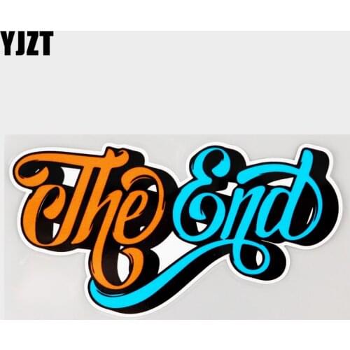 YJZT 16.8CM×8.9CM High Quality The End Decal Waterproof PVC Car Sticker 11C-0059