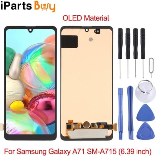 IPartsBuy for Samsung Galaxy A71 SM-A715 OLED Material LCD Screen and Digitizer Full Assembly (6.39 inch)