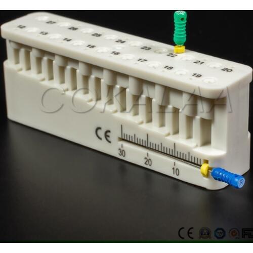 1 pieces Autoclavable Dental Root Canal Measuring Gauge Dental Accessories Dental Endo Measure Scale Endodontic Dental Instrumen