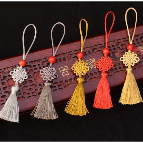 10 pcs Small new Chinese knot tassel pendant Jin Sibian prosperity makes national wind hanging drop