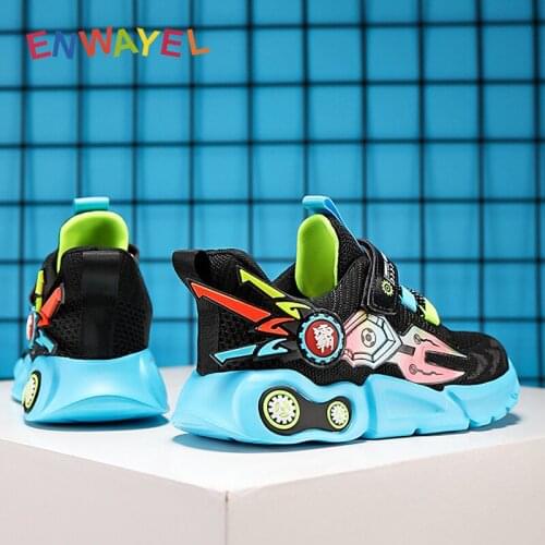 ENWAYEL 2021 Casual Students children boys Sneakers kids shoes for girls sport running mesh Breathable school footwear